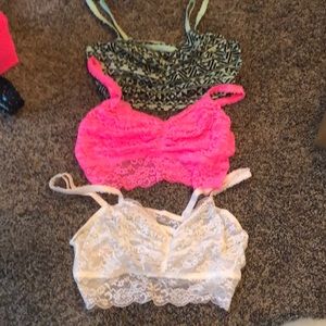 PINK bralettes